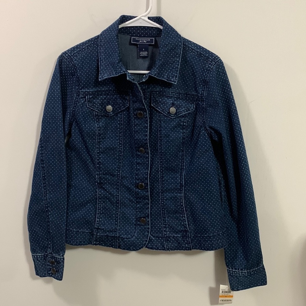 Charter Club Jean Shop Jacket Polka dotsNew With Tags, Size Small